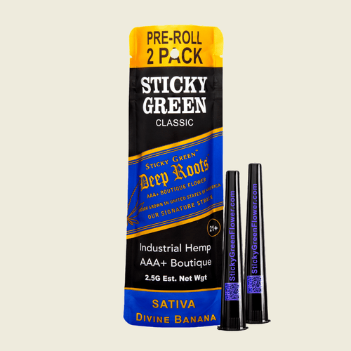 Divine Banana Deep Roots Pre Rolls (Sativa)