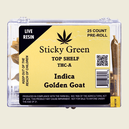 Golden Goat Infused Top Shelf Pre Rolls (Indica)