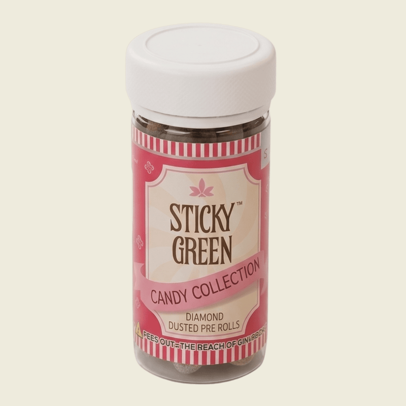 Kandy Kane Candy Collection Diamond Dusted Pre Rolls 10 Count (Indica) - Sticky Green Flower