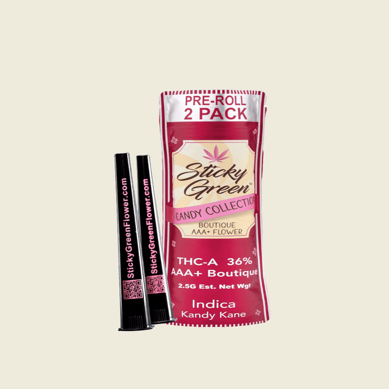 Kandy Kane Candy Collection Pre Rolls (Indica) - Sticky Green Flower