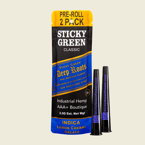 Lemon Cherry Gelato Deep Roots Pre Rolls (Indica)