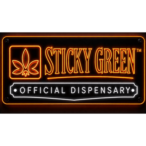Sticky Green Neon Sign