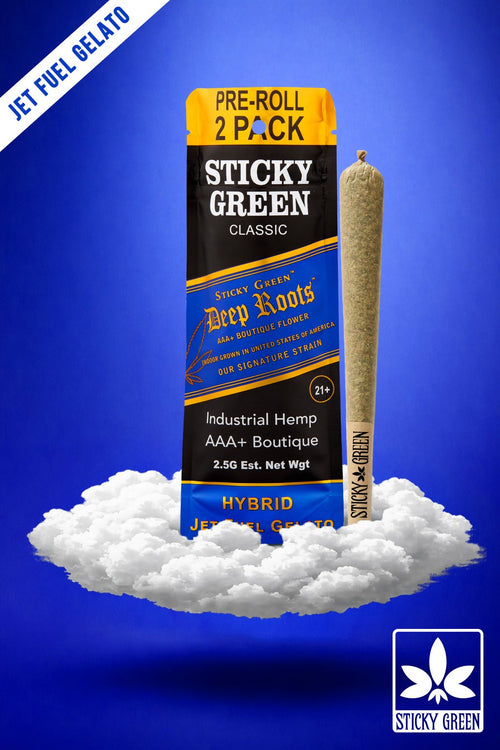 Jet Fuel Gelato Deep Roots Pre Rolls (Hybrid)