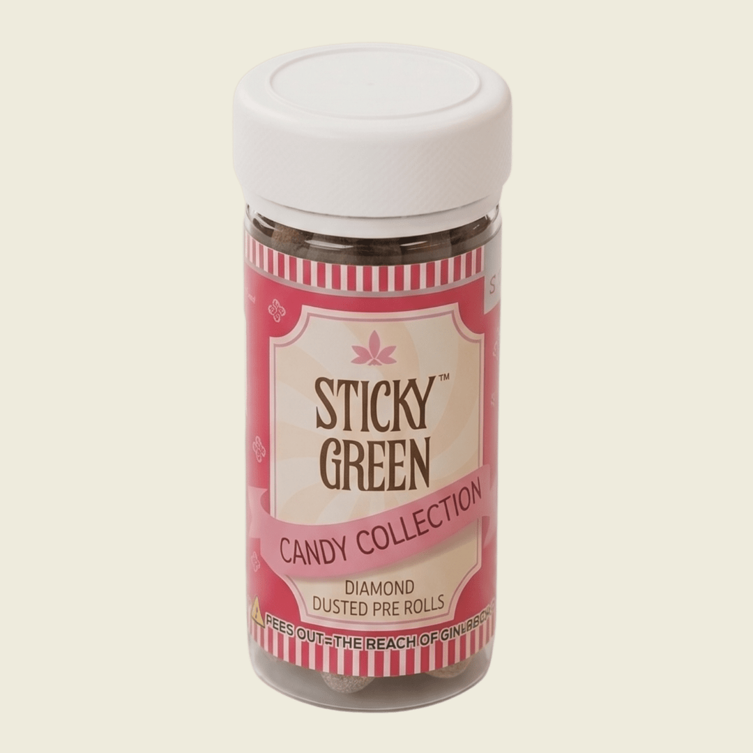 Kandy Kane Candy Collection Diamond Dusted Pre Rolls 10 Count (Indica) - Sticky Green Flower
