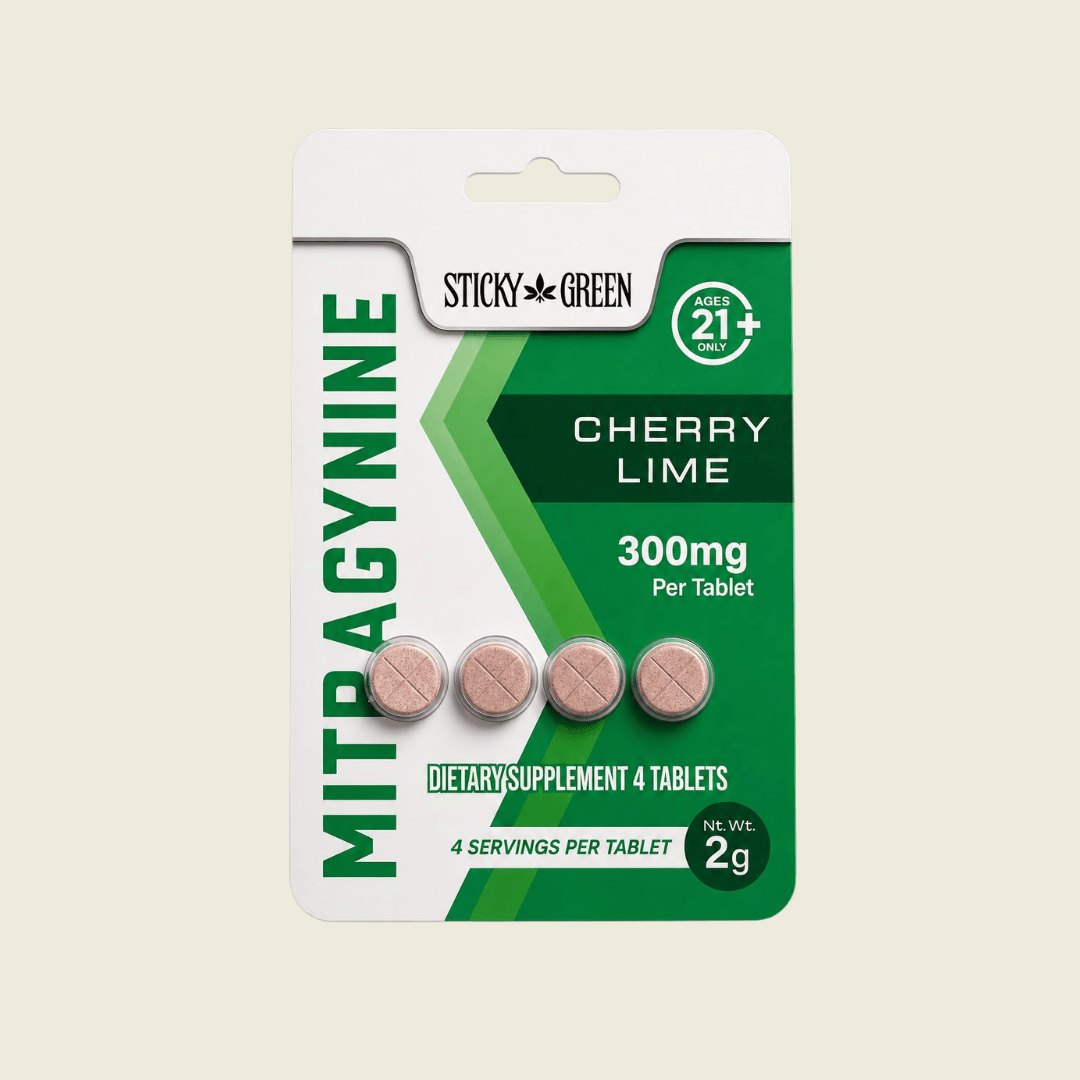 Kratom Tablets 300mg - Sticky Green Flower
