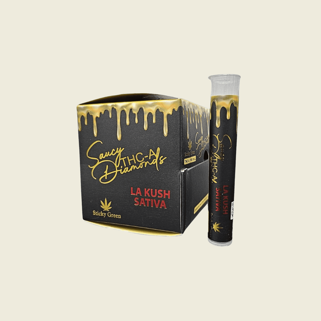 LA Kush Sativa Pre Rolls – Saucy Diamonds - Sticky Green Flower
