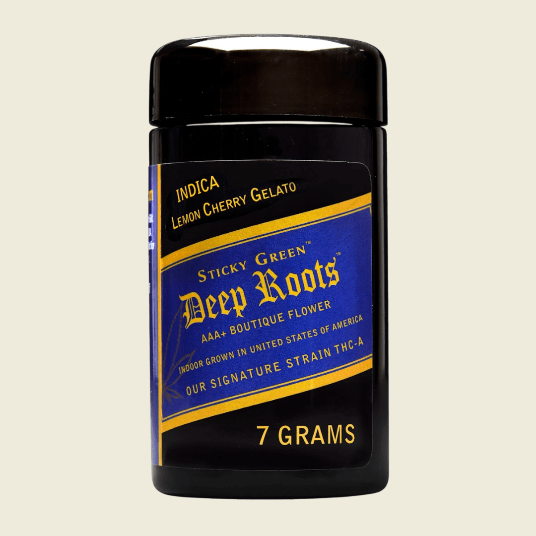 Lemon Cherry Gelato Deep Roots Flower (Indica) - Sticky Green Flower