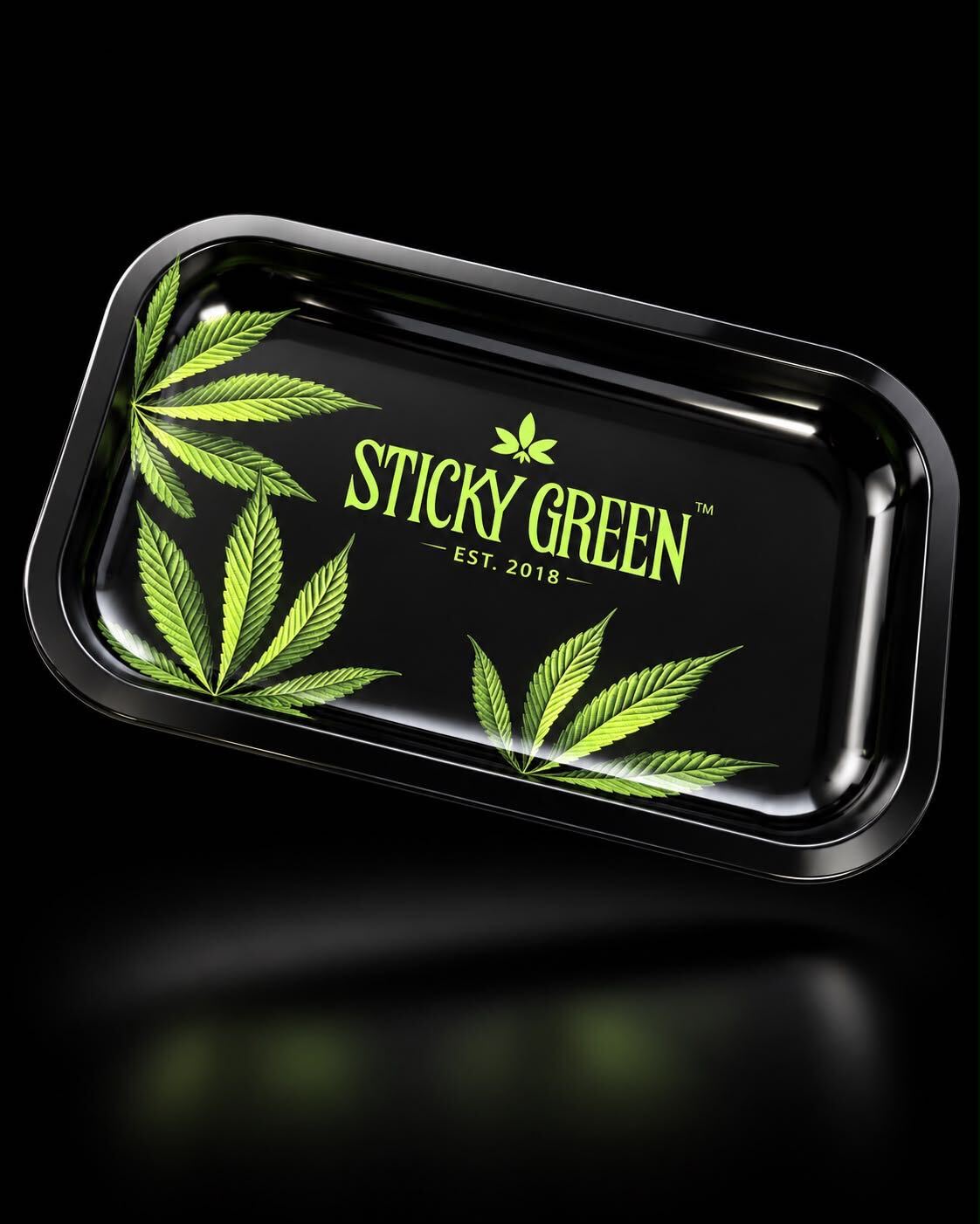 Premium Rolling Trays - Sticky Green Flower