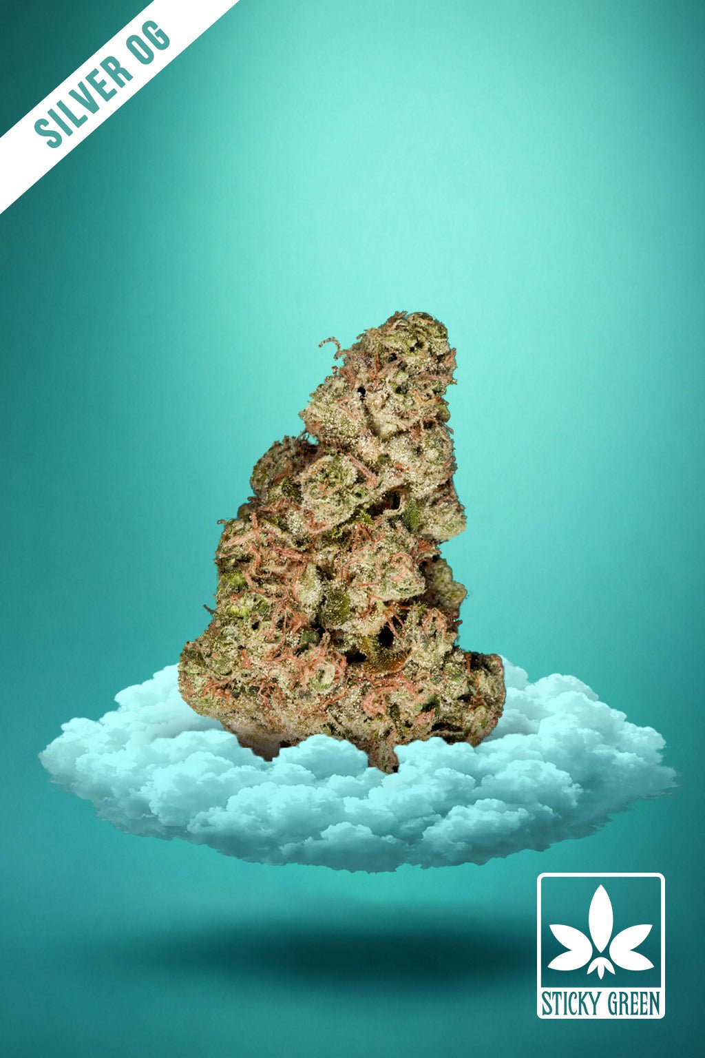Silver OG High Grade Flower (1oz) - Sticky Green Flower